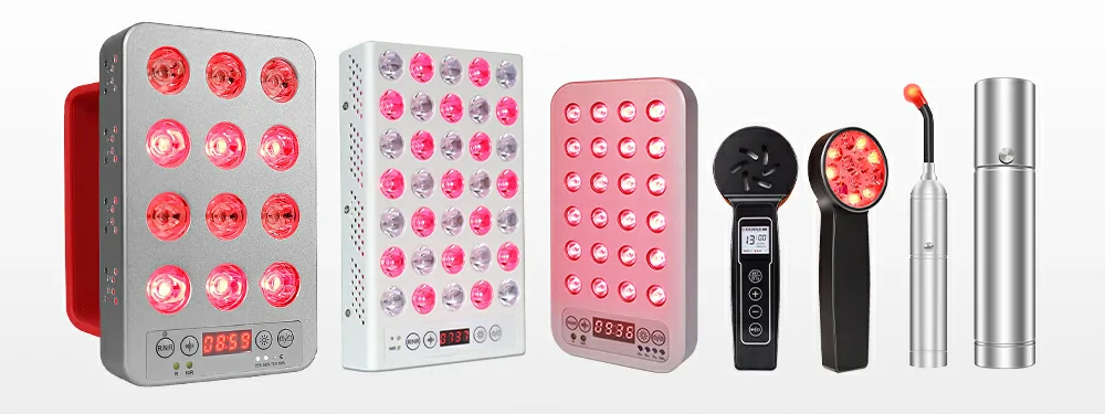 Close-up of Ideatherapy red light therapy devices